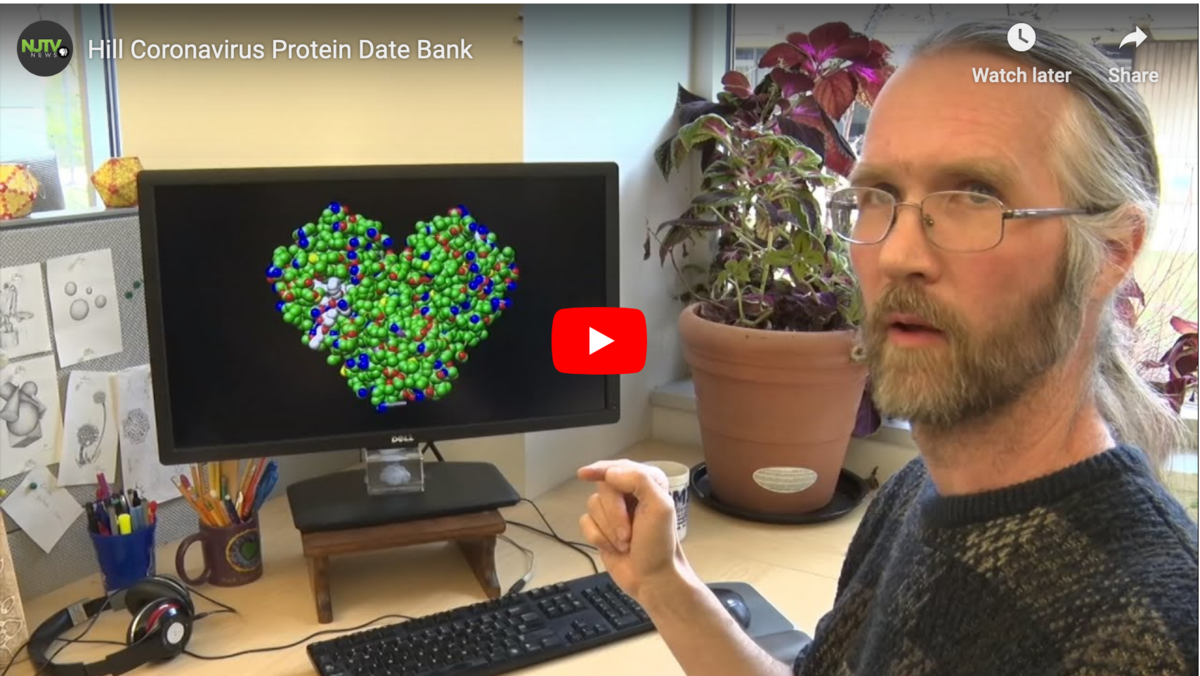 NJTV News talks with Rutgers University researchers Stephen Burley and Brian Hudson at the Protein Data Bank about finding the key to fighting COVID-19.